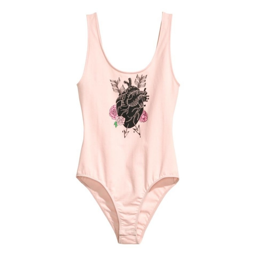 H&M ♡ COACHELLA|Printed Jersey Bodysuit